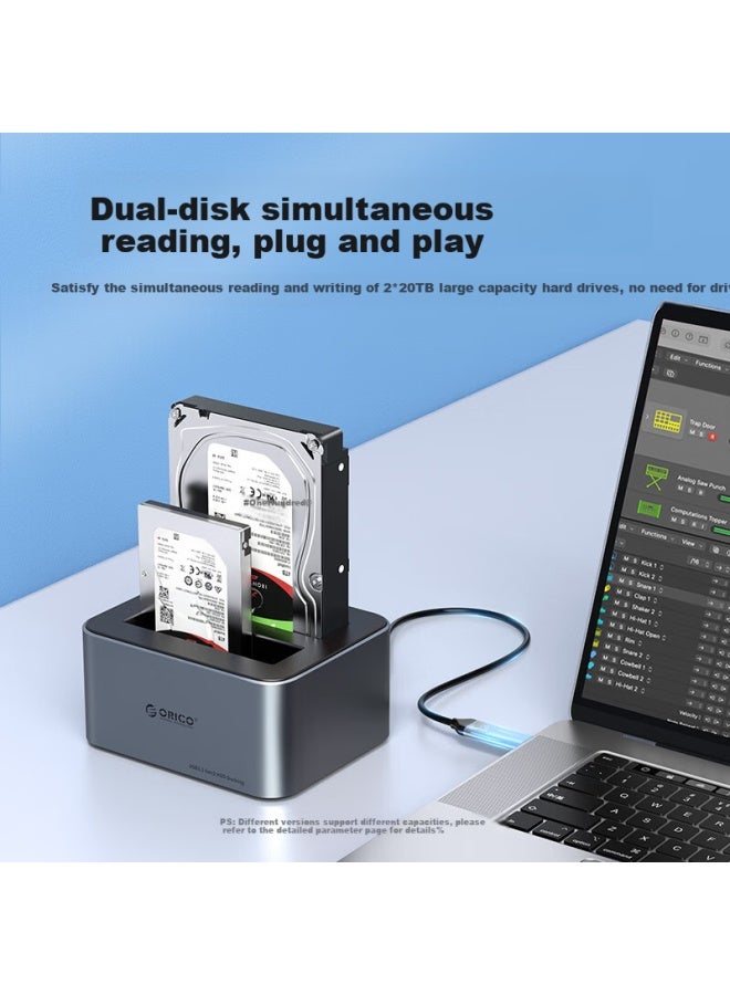 Orico External Hard Drive Enclosure, 2.5/3.5 Inch Sata Mechanical And Solid State Compatible, Type-c 3.2 Ssd External Hard Drive Case, Portable Offline Backup And Comparison Machine 6626c3 - Image 4