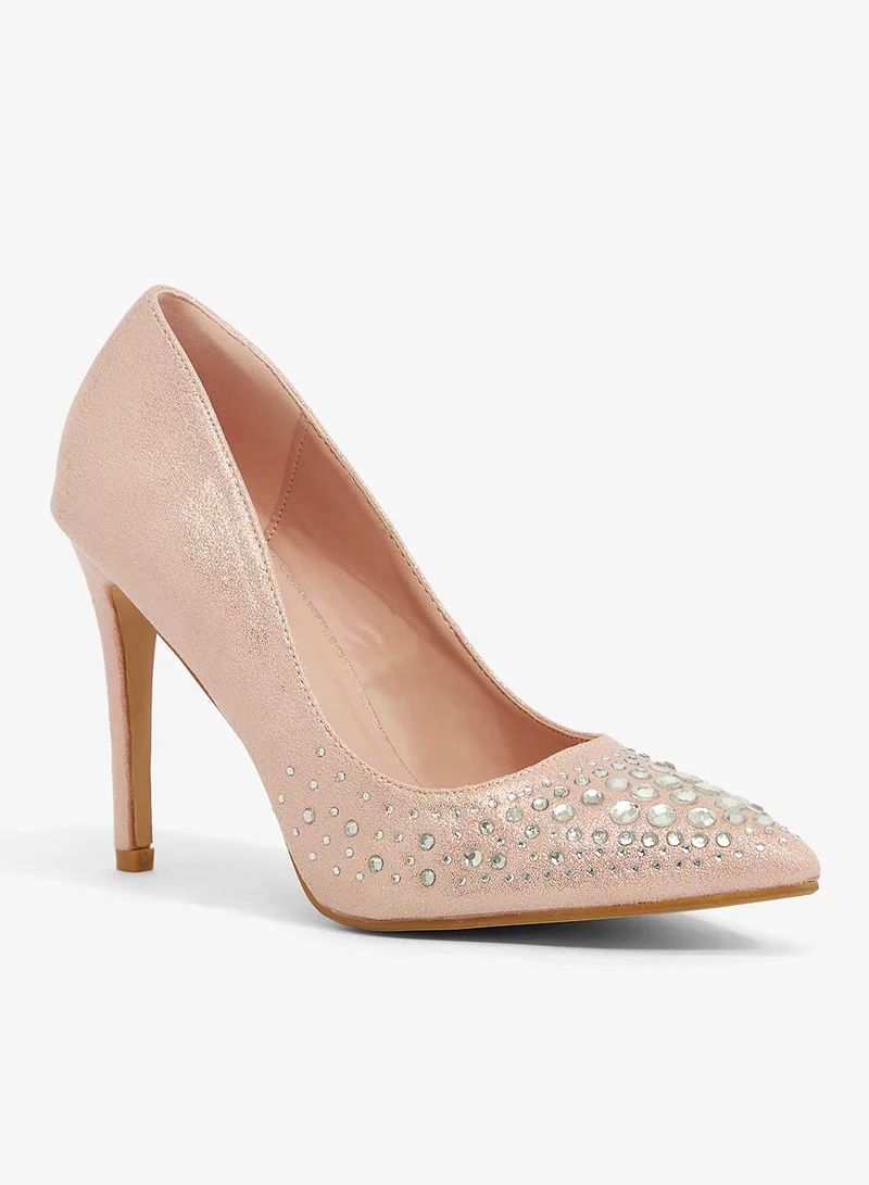 Anne Michelle Embellished Party Pump
