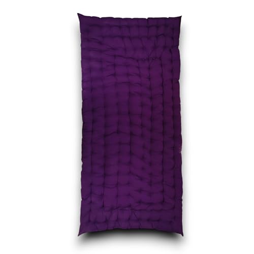 ATOOTFUSION Soft Cotton Quilt Mattress Foldable for Floor Light Weight Filled Single Firm Cotton Quilt Mattress Gadda 1 Sleeping Capacity 3 x 6 ft or 72 x 36 Inches Purple - Image 4