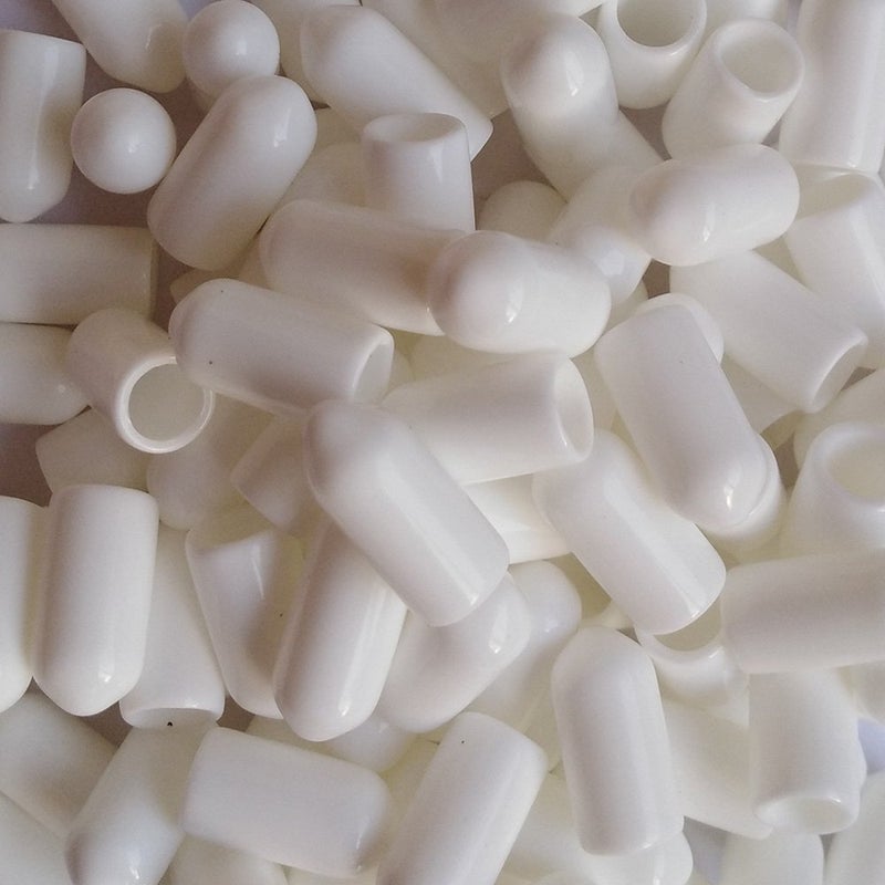 LGEGE YEJI 100 Pcs 1/4" White Screw Thread Protectors - Image 5