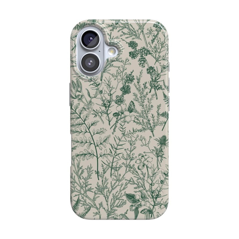 Casely iPhone 17 Case | Sage Garden | Green Floral | Compatible with MagSafe | Classic Ultra Slim Design - Image 1