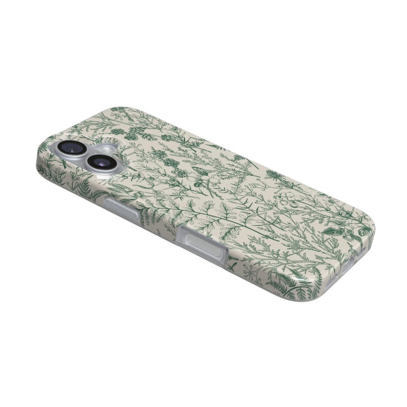 Casely iPhone 17 Case | Sage Garden | Green Floral | Compatible with MagSafe | Classic Ultra Slim Design - Image 3