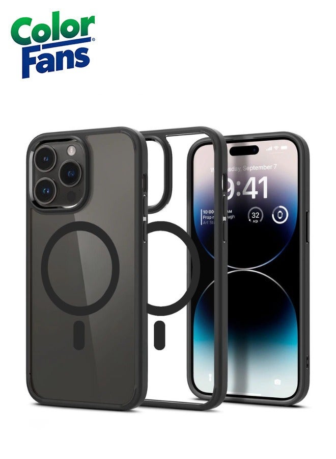 Ultra Hybrid MagFit iPhone 14 Case Anti Yellowing Black