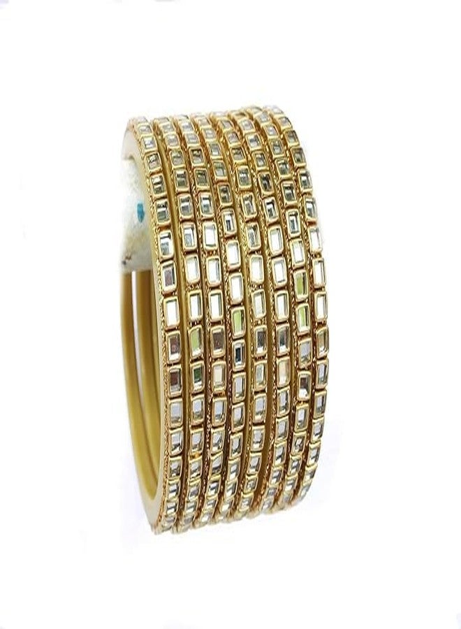 BANGLESKART FASHION Kundan Choki Bangles for Girls & Womens (2.8 L) - Image 1