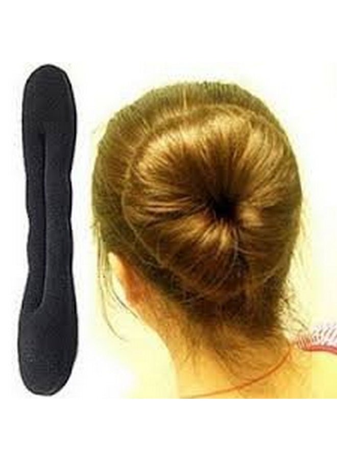 FOK FOK 5Pc Hair Accessory Combo 1Pc French Twist Braider + 1Pc Donut Bun Maker + 1Pc Twist N Tie Bun Maker + 1Pc Twist Bun Maker (Large)+ 1Pc Twist Bun Maker (Small) Styling Tool For Perfect Easy To Make Magic Look DIY Hair Stylers For Girls Ladies & Women  - Image 4