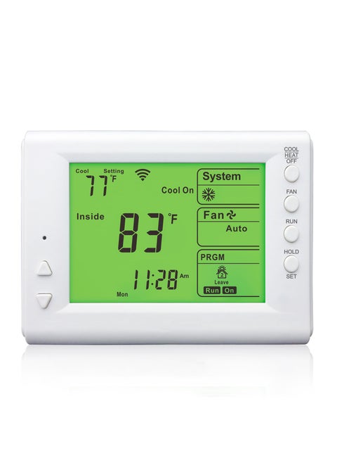 Smart WiFi Thermostat, 7-Day Programmable, Compatible with Alexa & Google Assistant, for Single Stage 1 Heat/1 Cool HVAC, APP & Voice Control, Requires C-Wire, White