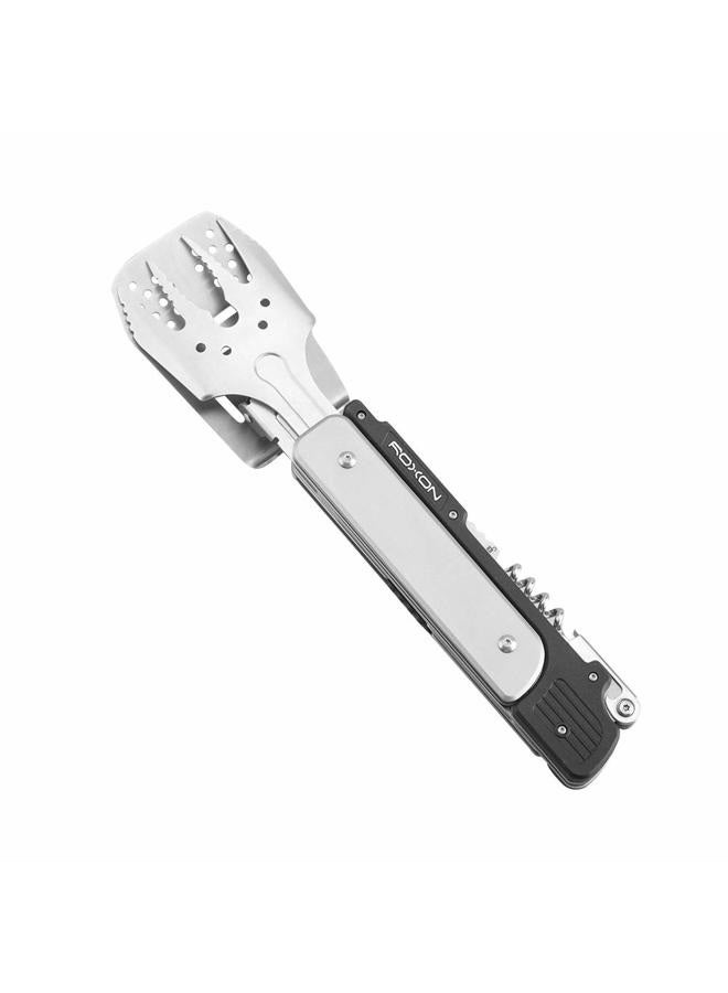 Roxon S601 6 in 1 MBT3 Foldable Grill Utensils Set Grilling Tongs for Backyard Barbecue and Camping - Image 1