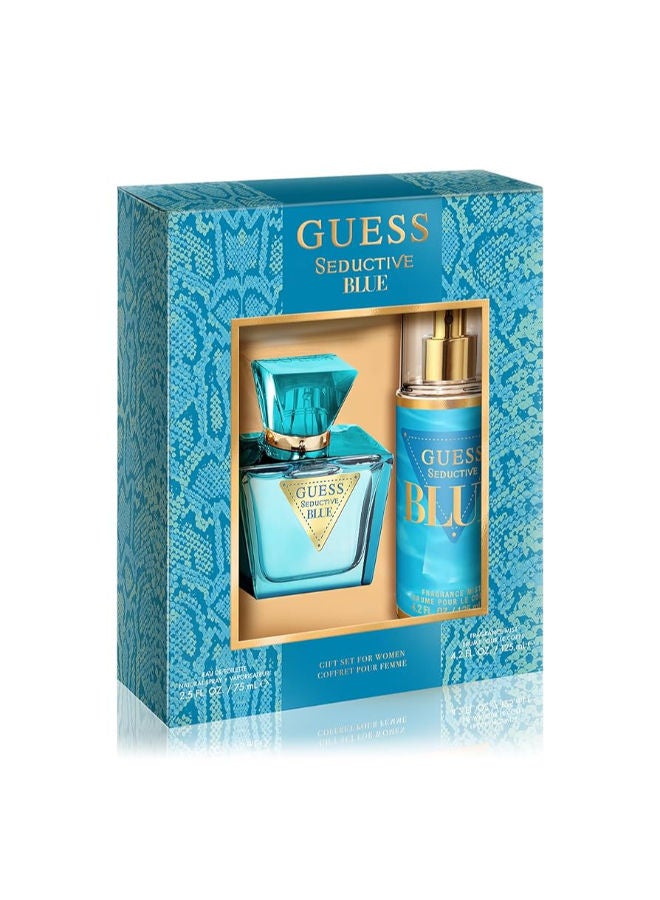 GUESS Seductive Blue Set Edt 75Ml + Fragrance Mist 125Ml