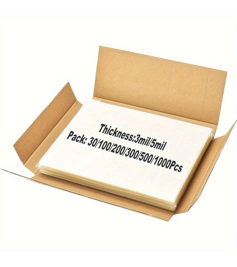 100 Pack A4 Thermal Laminating Pouches 5.5C 95x135mm For 3R 4R 5R 6R A4 Size PVC Film Waterproof Dry Erase Compatible With All Office School Thermal Laminators Heat Sealed - Image 3