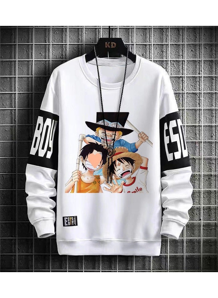 KUYING New One Piece Casual Loose Round Neck Hoodie  - Image 1