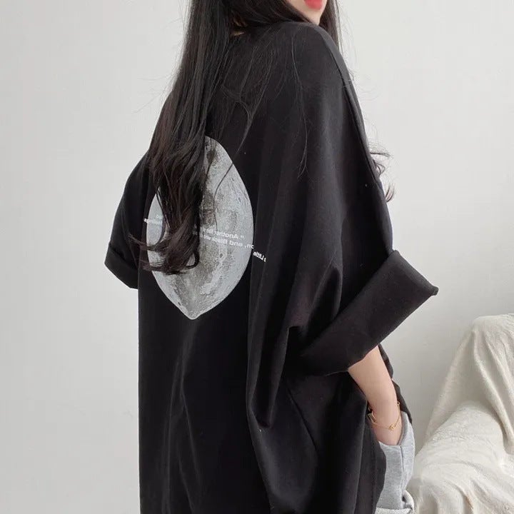Factory Harajuku Style Korean Style Online Celebrity T-Shirt Female Ins Super Popular Short Sleeve Summer Student Loose Slimming - Image 1