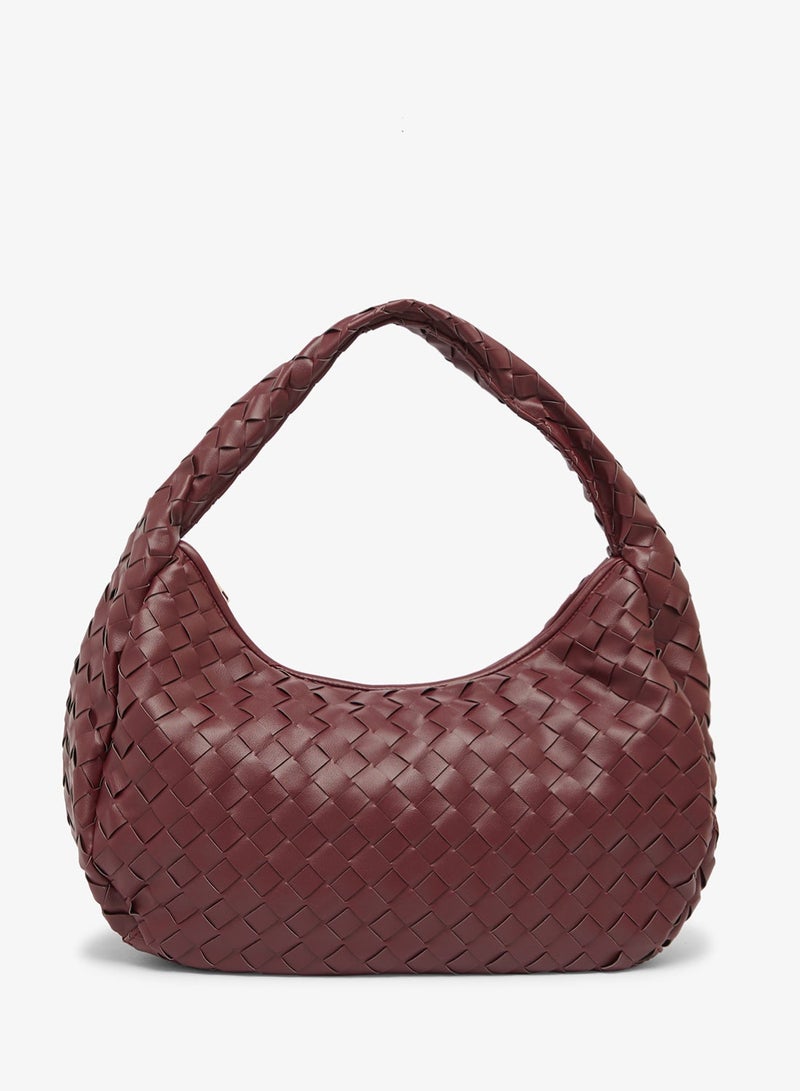 GLAMOROUS Large Woven Shoulder Tote Bag - Image 2