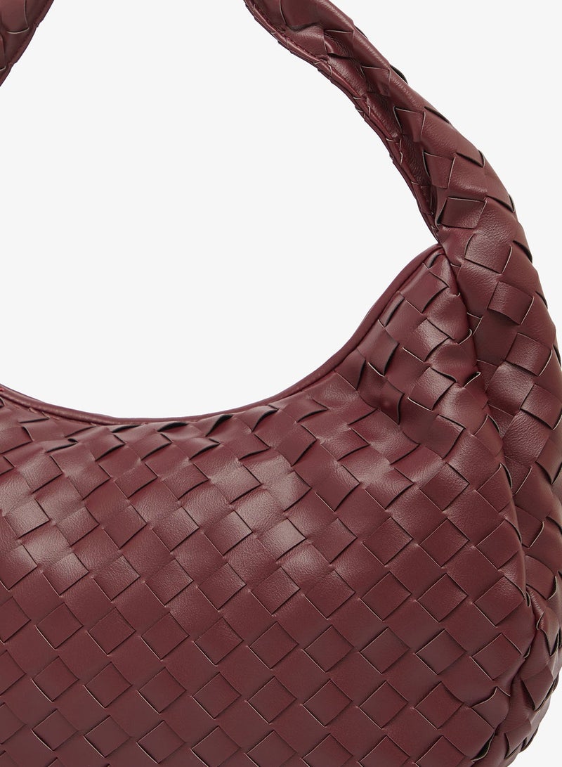 GLAMOROUS Large Woven Shoulder Tote Bag - Image 4