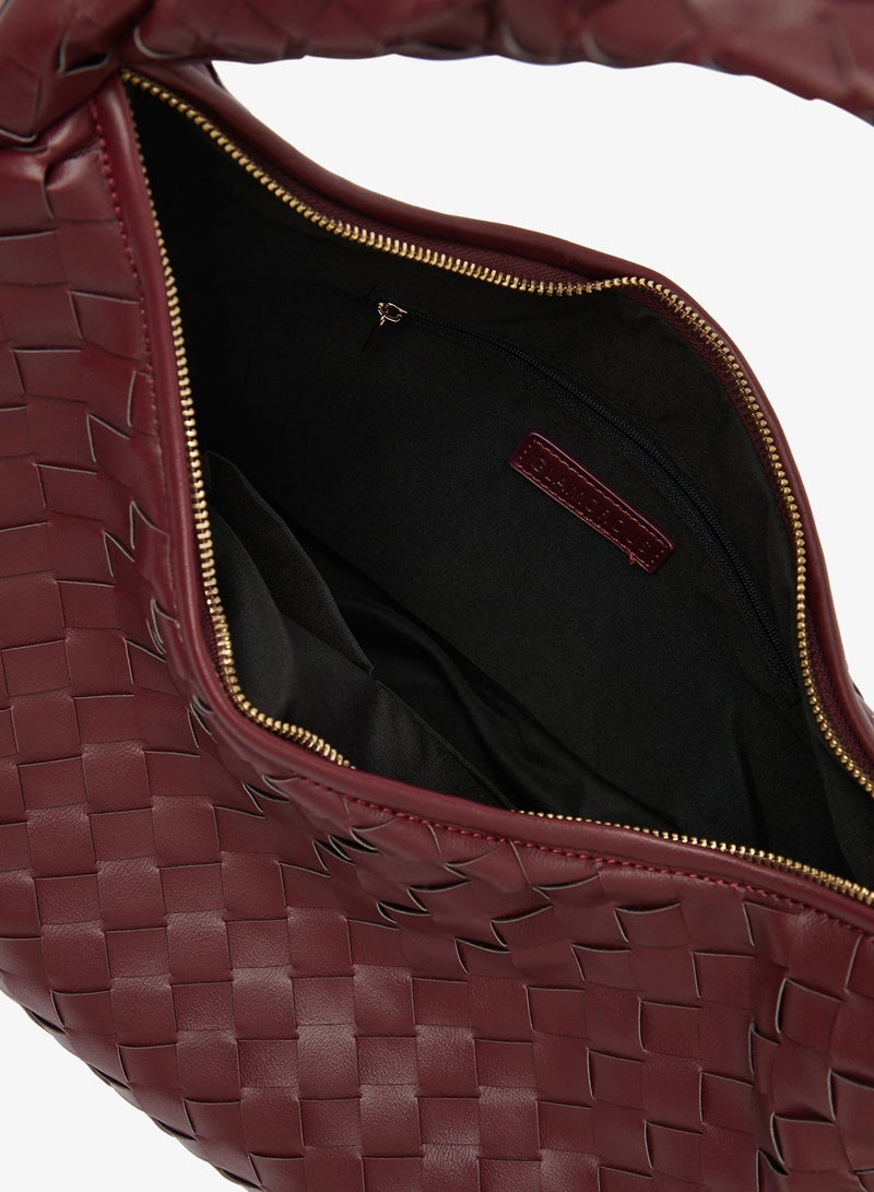 GLAMOROUS Large Woven Shoulder Tote Bag - Image 5