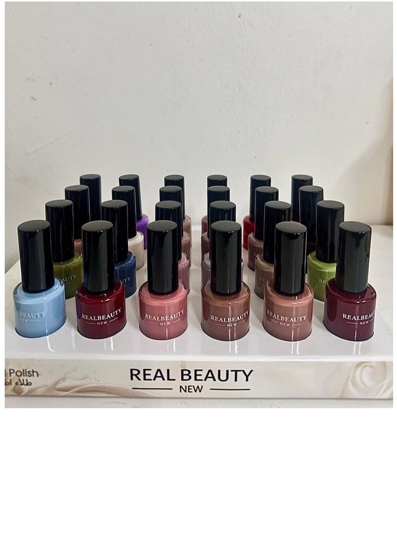 REAL BEAUTY 24-Piece Nail Polish Set Multicolour  - Image 3