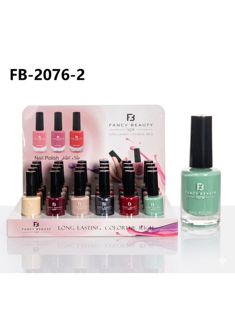 فنسي بيوتي طقم طلاء أظافر يحوي 24 قطعة متعدد الألوان - Image 1