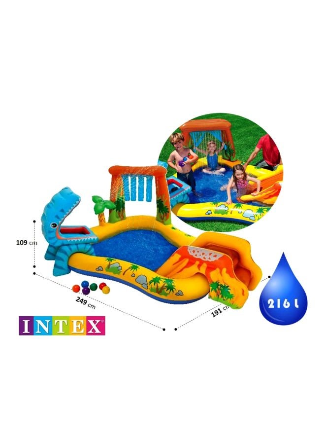 INTEX Dinosaur Play Center Inflatable Pool 249x191.01x108.97cm - Image 2