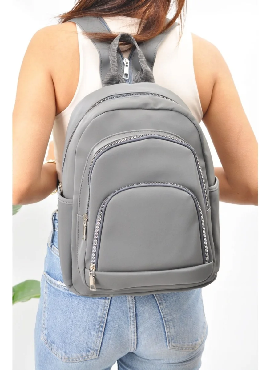 Tezzgelsin Unisex Waterproof Satin Artificial Leather Daily Use Backpack