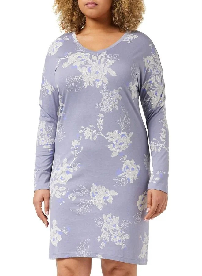 ترايامف Triumph International Women's Cotton Knee Length Casual Night Shirt (Z213391 V9_Lavender_XL)