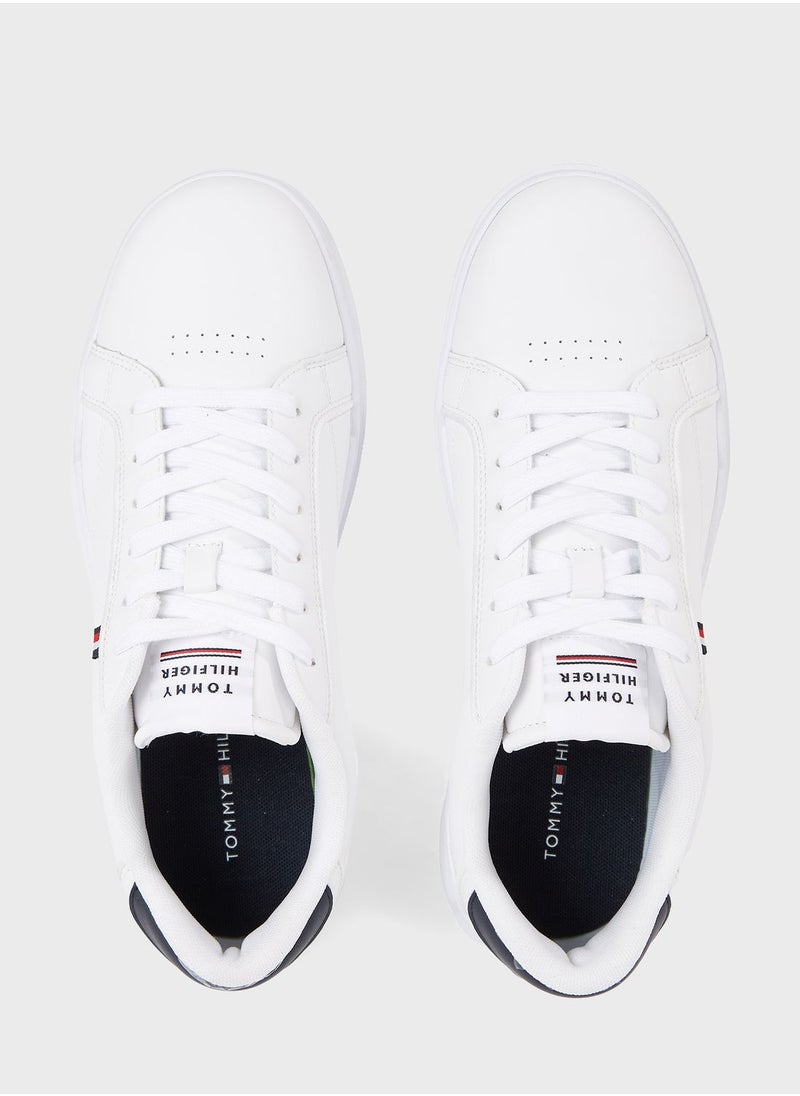 TOMMY HILFIGER - Logo Print Lace Up Sneaker - Image 1