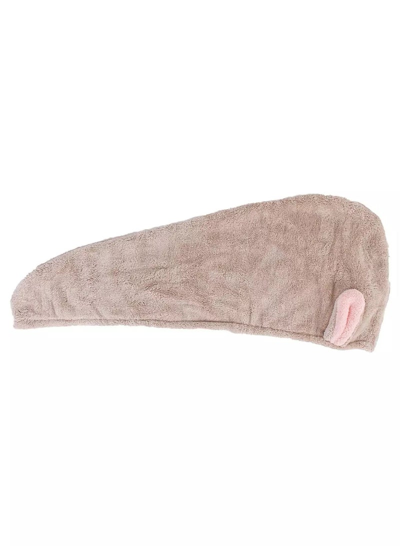 1pc Rabbit Ear Detail Hair Drying Cap - Image 2