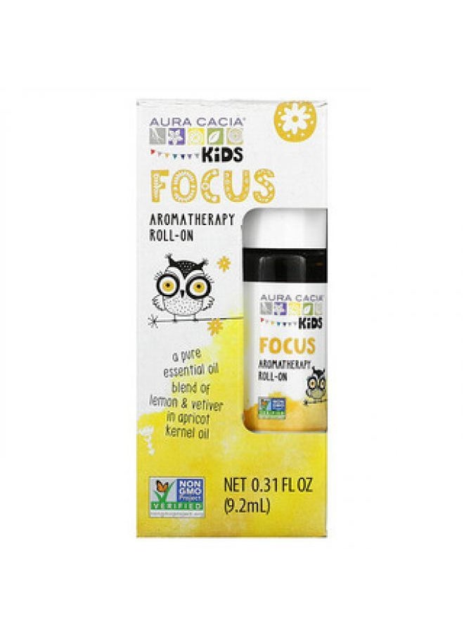 Aura Cacia Aura Cacia Kids Aromatherapy Roll-On Focus 0.31 fl oz 9.2 ml 