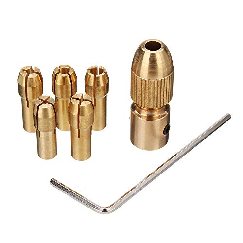 THEMISTO - built with passion 3.17mm Shank Metal Drill Chuck Collet Bits Rotary with Screw, 0.5-3 mm for RS555 motor (3.17MM) - Image 3