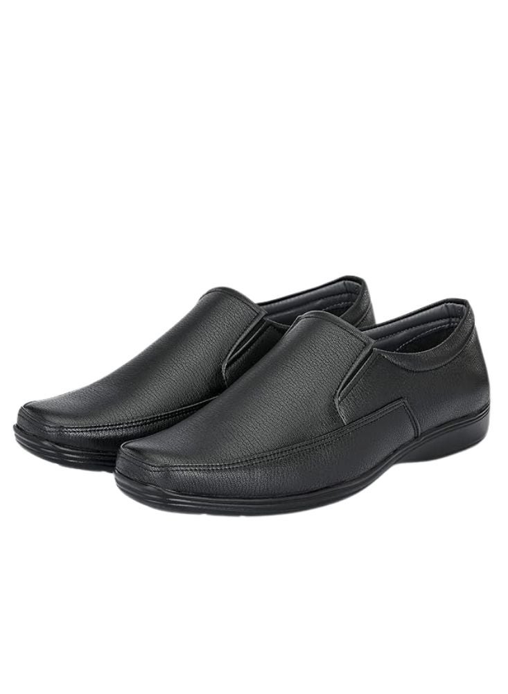 Premium Men's Black Formal Slip-On Shoes - Image 3
