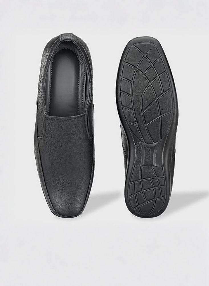 Premium Men's Black Formal Slip-On Shoes - Image 5