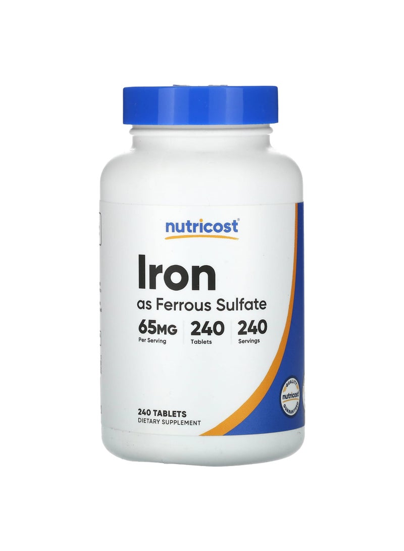 Iron, 65 mg, 240 Tablets