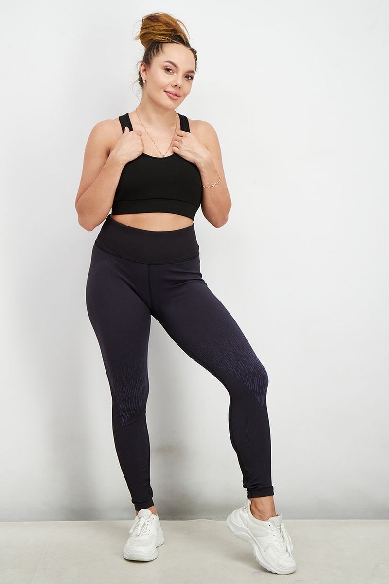 Reebok سراويل ليغينغز رياضية نسائية مناسبة للتدريب، سوداء - Image 4