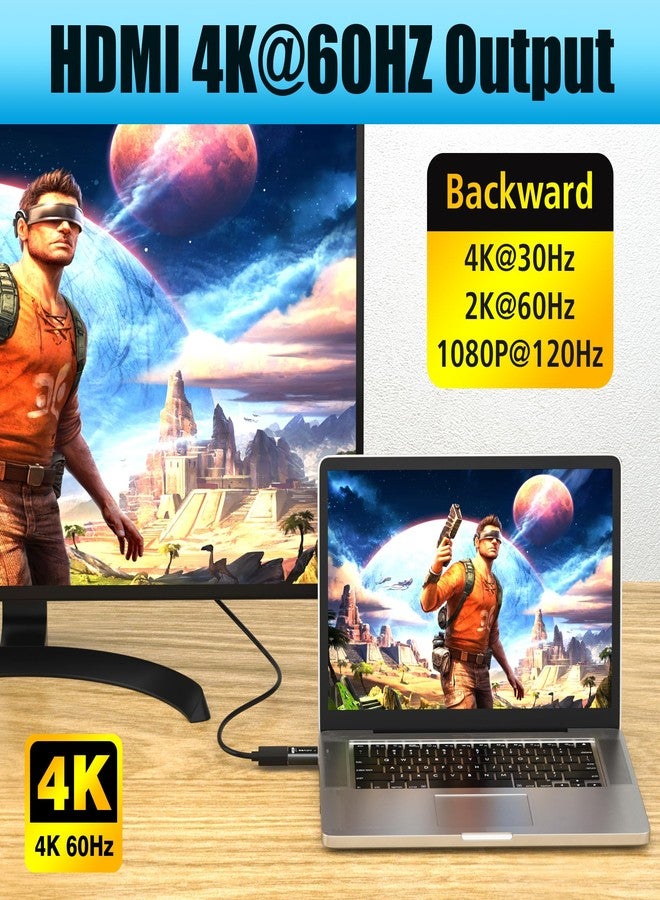 AGVEE 2 Pack Display Port to HDMI 4K@60HZ Adapter, Alloy Shell DP Displayport PC to HDMI Display Coulper Converter, Backward Compatibile with 4K@30HZ 1080P@120HZ Full HDTV, Uni-Directional, Black - Image 3
