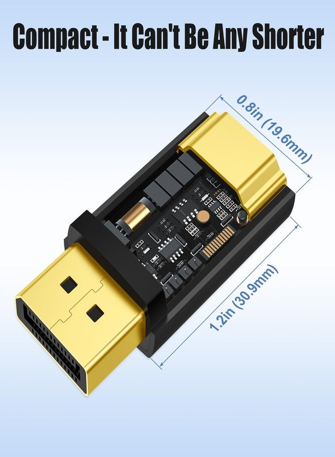 AGVEE 2 Pack Display Port to HDMI 4K@60HZ Adapter, Alloy Shell DP Displayport PC to HDMI Display Coulper Converter, Backward Compatibile with 4K@30HZ 1080P@120HZ Full HDTV, Uni-Directional, Black - Image 5