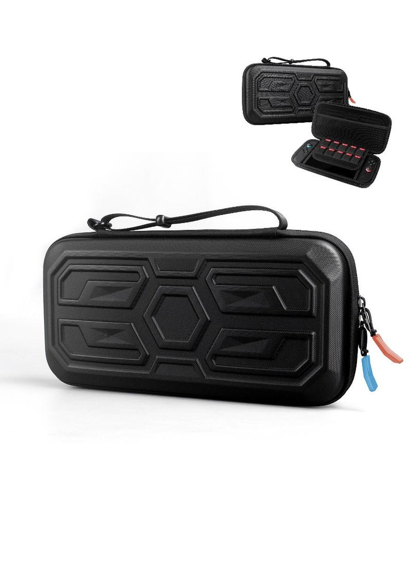 فوميمو حقيبة حمل متوافقة مع نينتندو سويتش 2، هيكل صلب مقاوم للماء، جراب محمول واقٍ صلب مع جيوب للملحقات والألعاب - Image 2