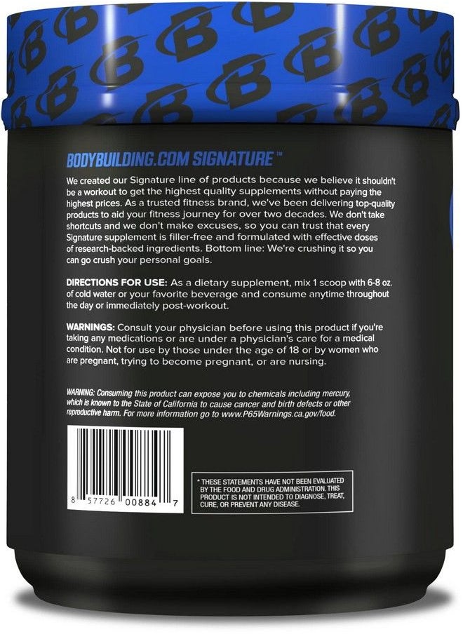 Bodybuilding.com - Bodybuilding Signature Bcaa Powder ; Essential Amino Acids ; Nutrition Supplement ; Promote Muscle Growth And Recovery ; 30 Servings Watermelon Ice - Image 1