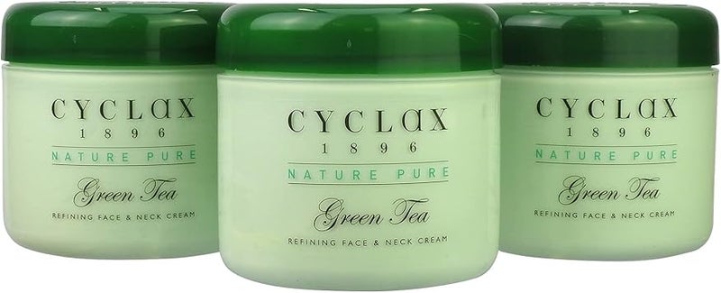 Cyclax Nature Pure Green Tea Face Neck Cream 300ml Pack of 3 - Image 1