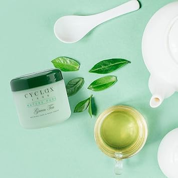 Cyclax Nature Pure Green Tea Face Neck Cream 300ml Pack of 3 - Image 5