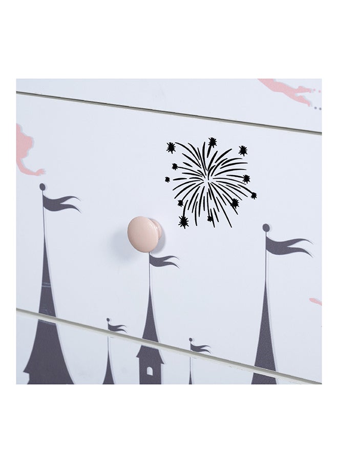 Home Box - Pixie 3-Drawer Dresser with Mirror 70 x 179.5 x 36 cm - Image 1