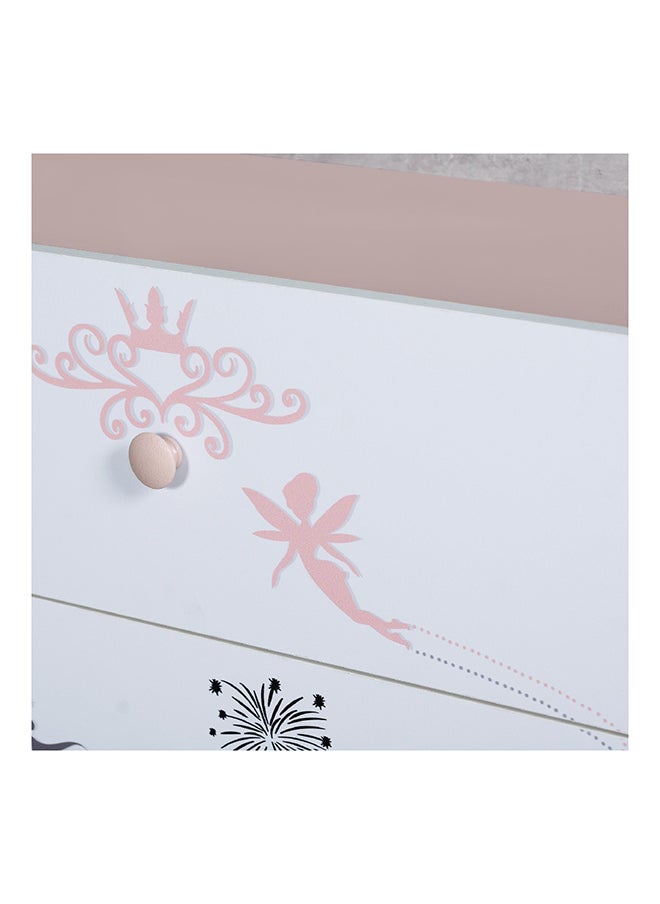 Home Box - Pixie 3-Drawer Dresser with Mirror 70 x 179.5 x 36 cm - Image 1