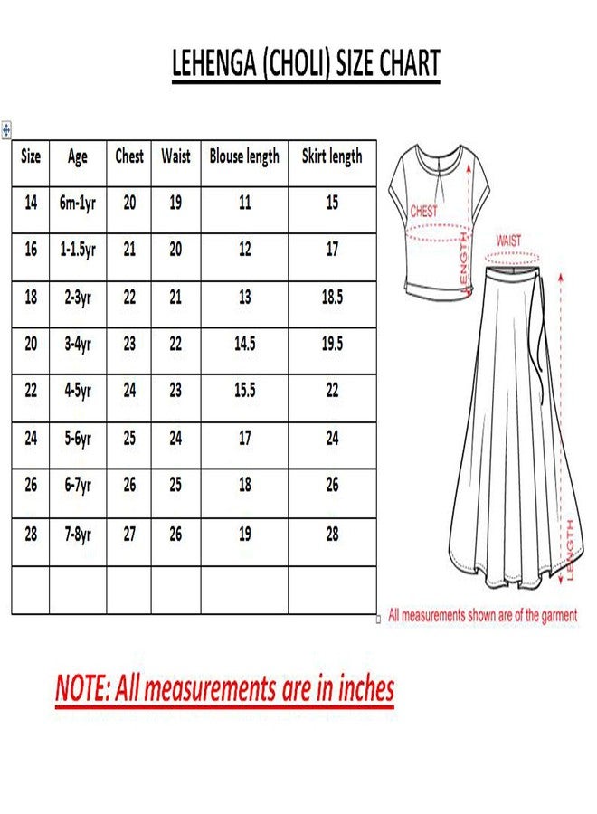 Stanwells Kids Girls Lehenga Choli Set - Cream & Red Kerala Kasavu Polka Brocade Silk with Floral Embroidery, 5-6 Years - Image 3