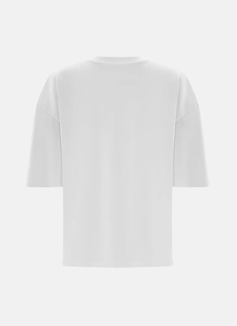 Lichi  Oversized T-shirt with lettering for Women | Best Price UAE