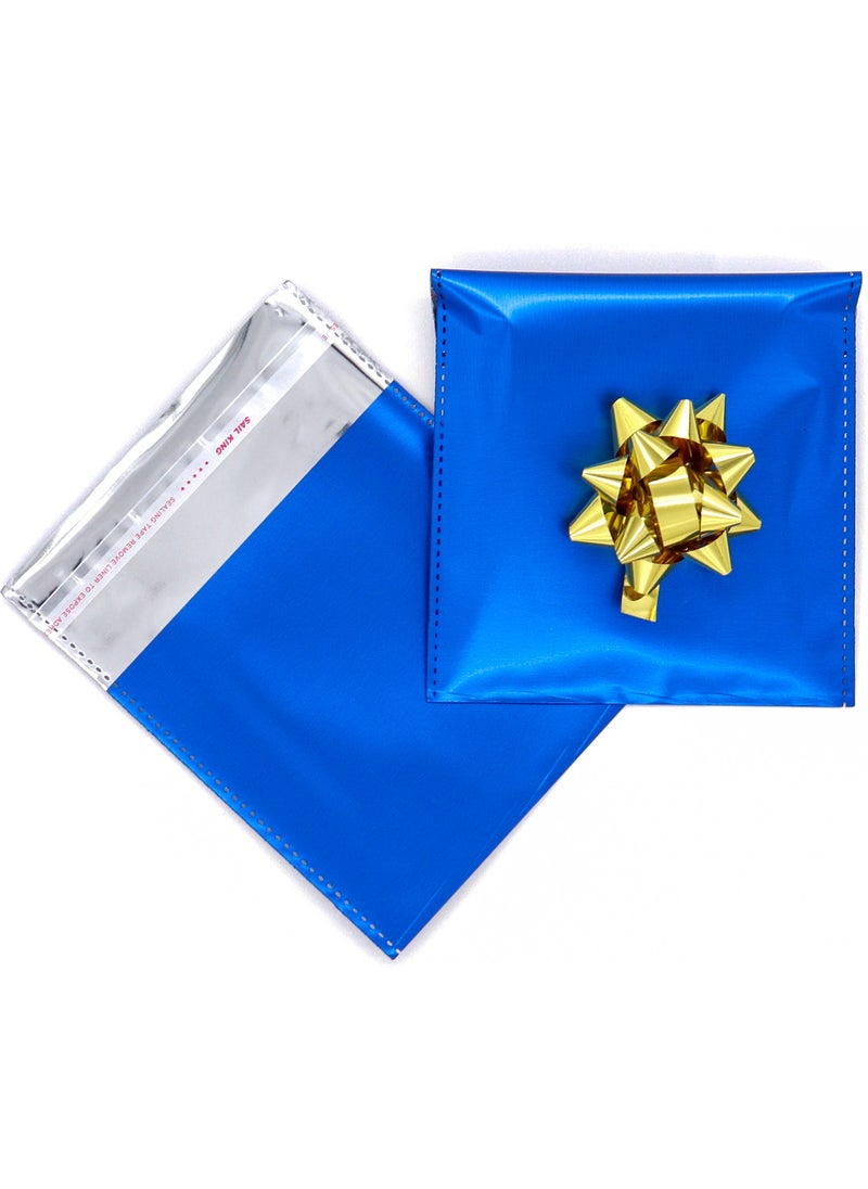 Repro Design 12X17 Luxury Blue Metalized Gift Package 50 Pieces  - Image 1