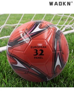 WAOKN Bright PVC Football No.5 Football Machine Sewn for Children and Adults Training Football,Football Traditional Soccer Ball, Boys and Girls Suitable for Playing Training Both Indoor Outdoor  - Image 4