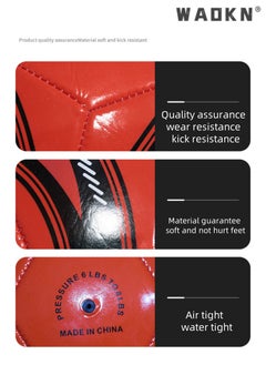 WAOKN Bright PVC Football No.5 Football Machine Sewn for Children and Adults Training Football,Football Traditional Soccer Ball, Boys and Girls Suitable for Playing Training Both Indoor Outdoor  - Image 5