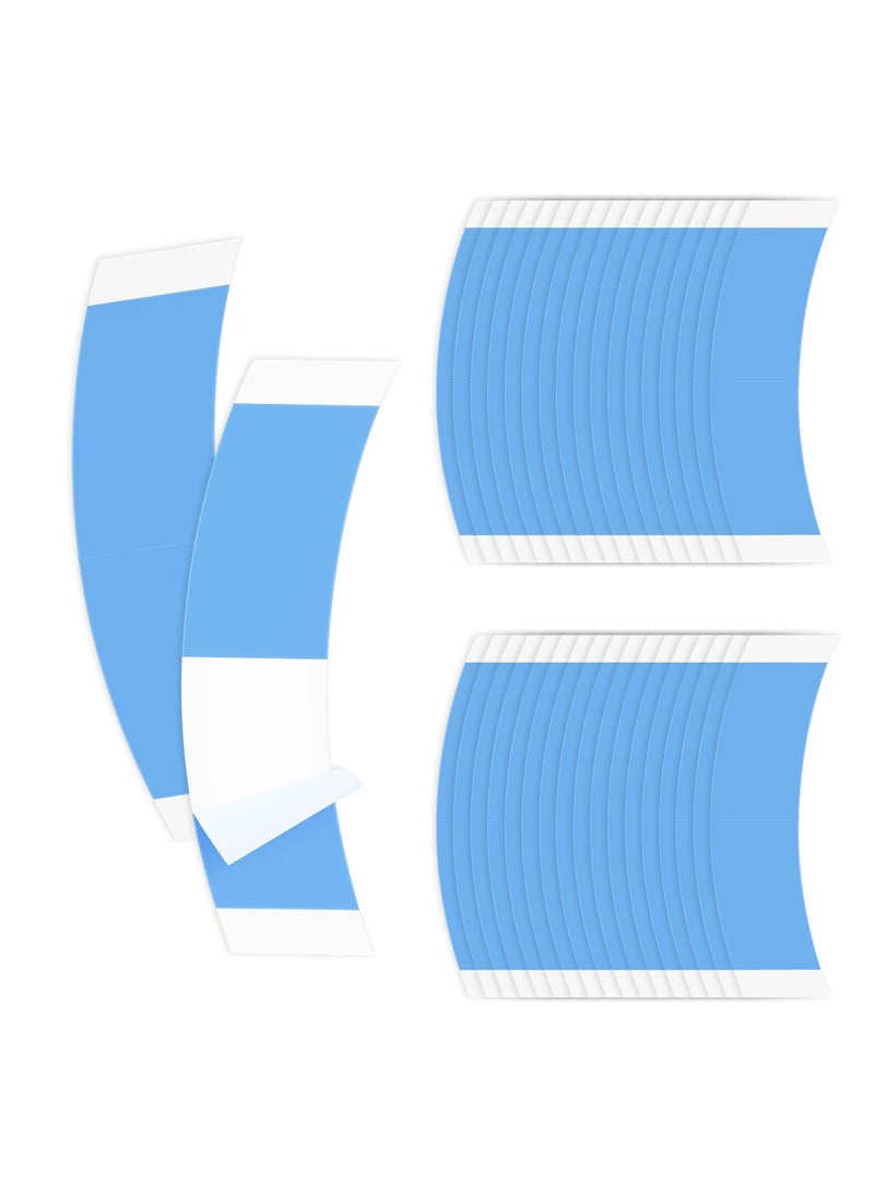 Tenalleys 36pcs Blue Wig Tapes for Lace Wigs Double Sided Waterproof Invisible Adhesive Tape Strips for Toupee Tape Wigs Lace Front Wig Tape 