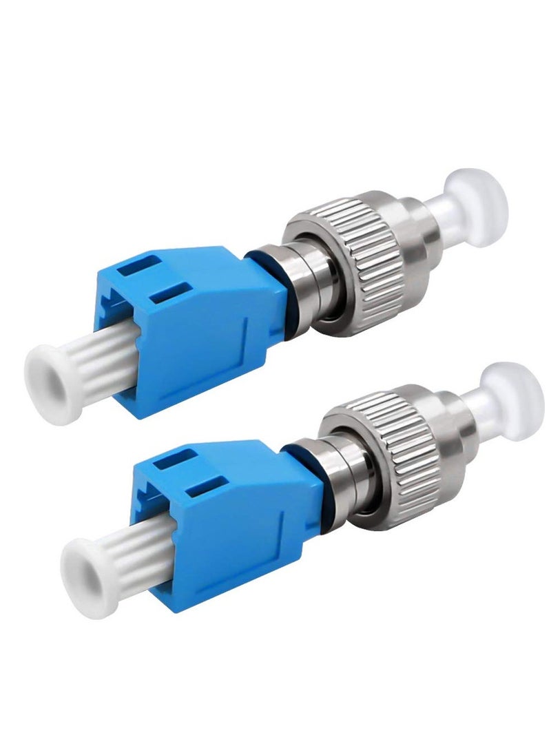 HOFEESEA 2 pcs Visual Fault Locator Adapter, FC Male to LC Female, Optic Fiber Convertor Single Mode 9/125um Hybrid Optical, Fiber Optical UPC Coupler  - Image 1
