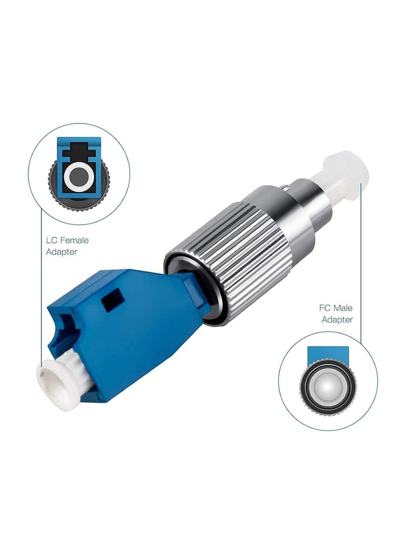 HOFEESEA 2 pcs Visual Fault Locator Adapter, FC Male to LC Female, Optic Fiber Convertor Single Mode 9/125um Hybrid Optical, Fiber Optical UPC Coupler  - Image 2