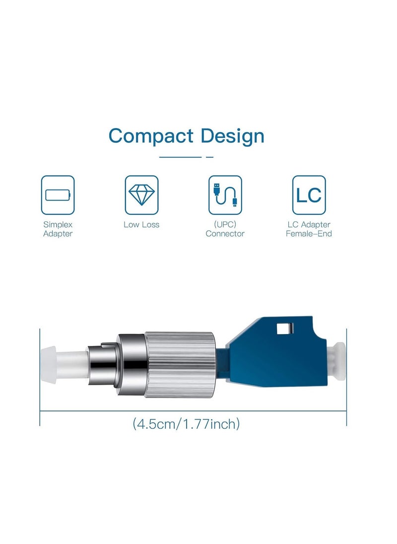 HOFEESEA 2 pcs Visual Fault Locator Adapter, FC Male to LC Female, Optic Fiber Convertor Single Mode 9/125um Hybrid Optical, Fiber Optical UPC Coupler  - Image 4