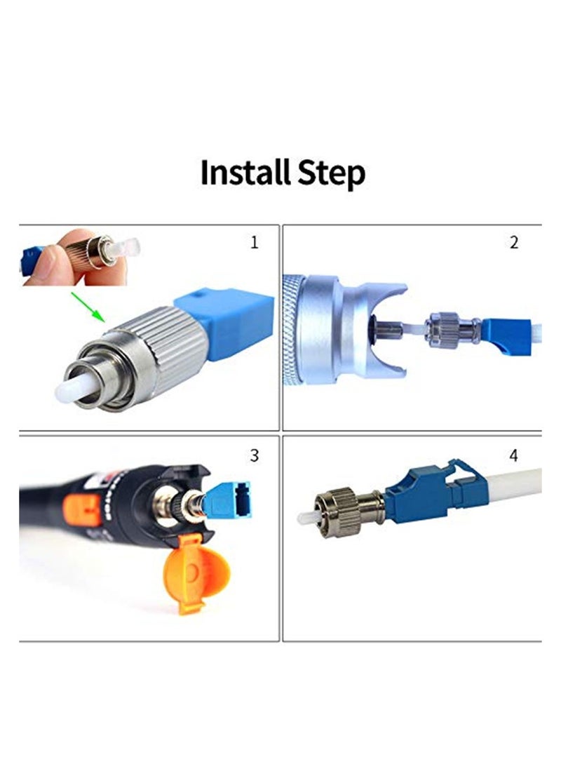 2 pcs Visual Fault Locator Adapter, FC Male to LC Female, Optic Fiber Convertor Single Mode 9/125um Hybrid Optical, Fiber Optical UPC Coupler - pzsku/ZD854643076D663F1581AZ/45/_/1698973546/91a5936f-b32a-4d60-857b-66ce51112fa9