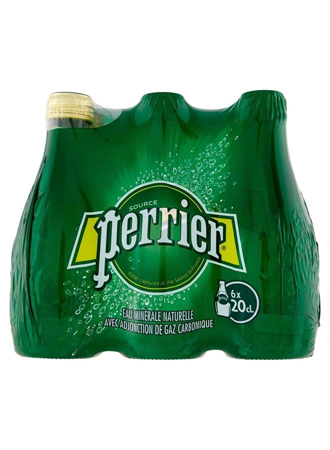 Perrier Sparkling  Water Glass Bottle 200 Ml @ Special Price 6 X 200 Ml - Image 1